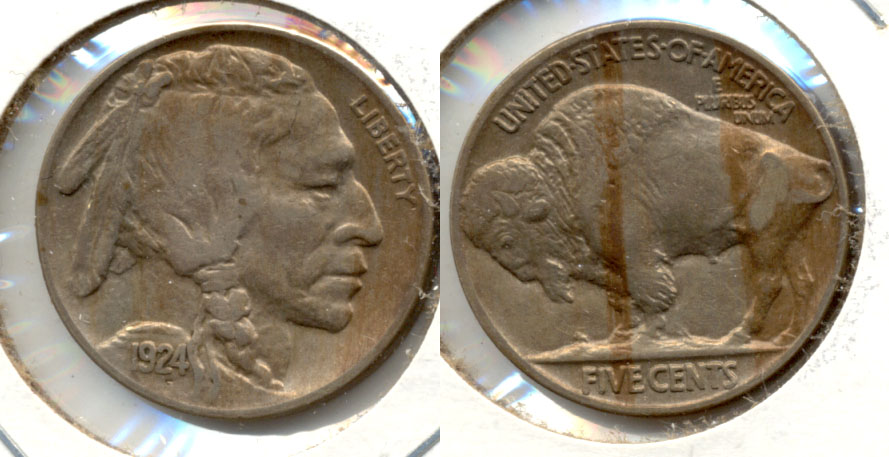 1924 Buffalo Nickel Extra Fine EF-40 a