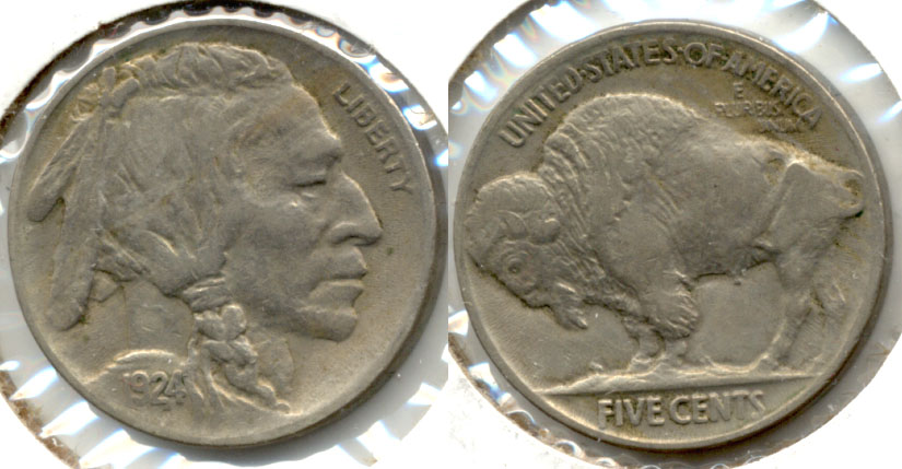 1924 Buffalo Nickel Very Fine VF-20