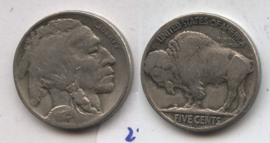 1925-D Buffalo Nickel Fine-12 #a