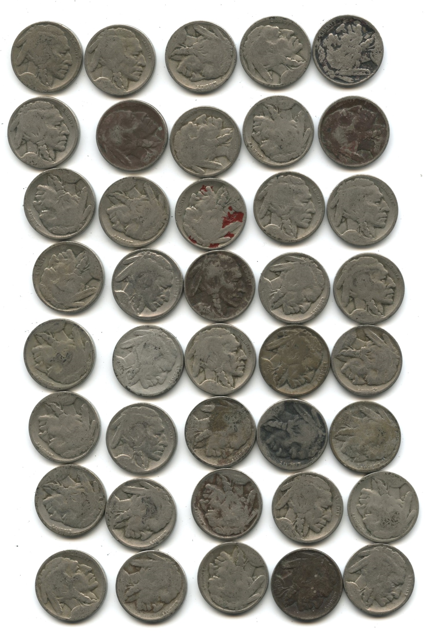 1926-D Buffalo Nickel Fair-2 Roll #a