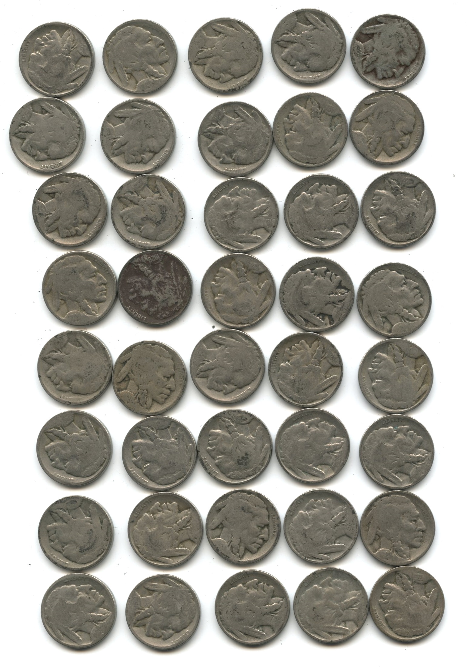1926-D Buffalo Nickel Fair-2+ Roll #d