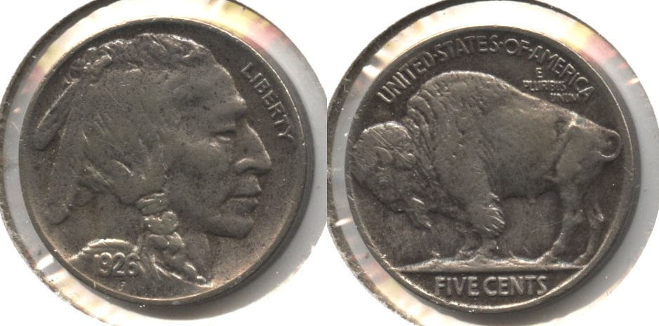1926 Buffalo Nickel AU-50 Cleaned Retoned