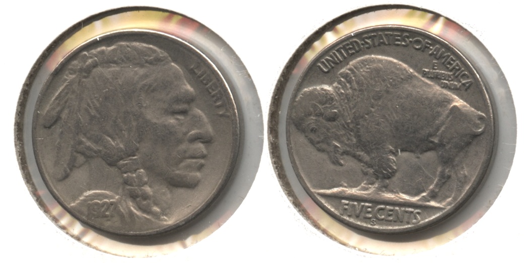 1927-S Buffalo Nickel VF-20