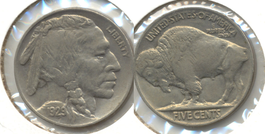 1929 Buffalo Nickel AU-50 a