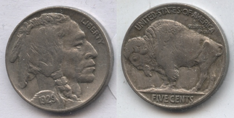 1929 Buffalo Nickel EF-40 #b