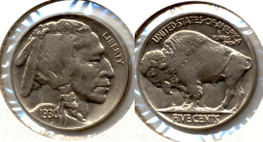1930 Buffalo Nickel AU-53
