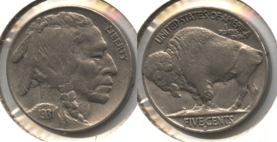 1931-S Buffalo Nickel EF-40 #a