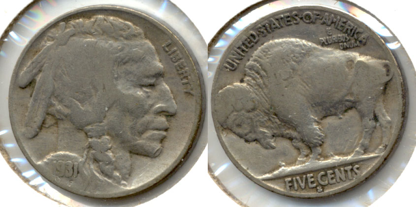 1931-S Buffalo Nickel Fine-12