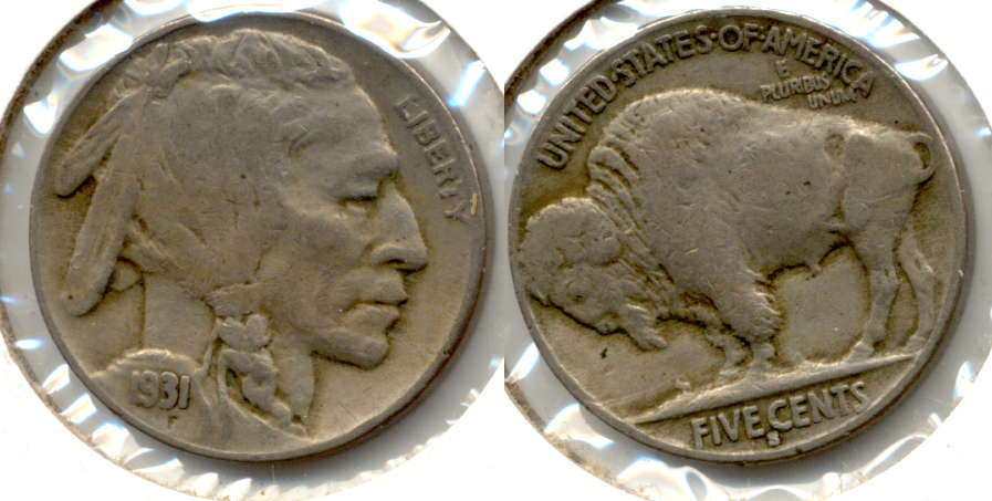 1931-S Buffalo Nickel Fine-12 c
