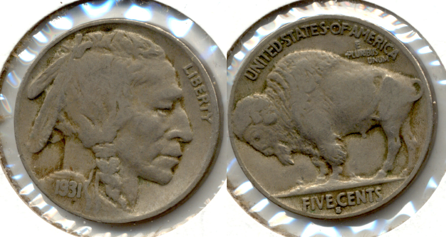 1931-S Buffalo Nickel Fine-12 d