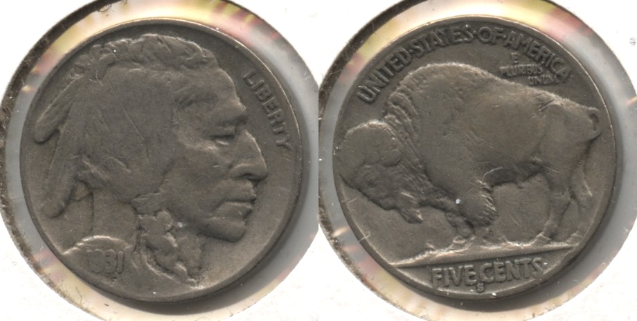 1931-S Buffalo Nickel Fine-12 #h