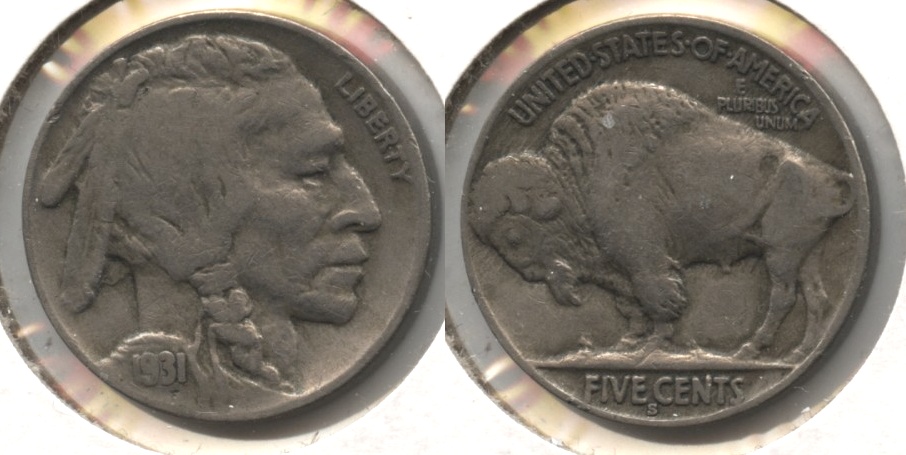1931-S Buffalo Nickel Fine-12 #i