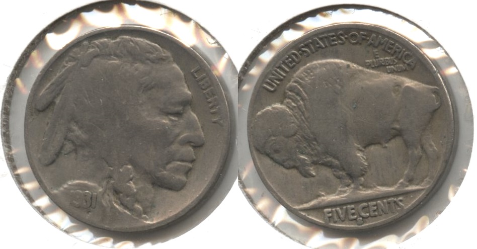 1931-S Buffalo Nickel VG-8 #c