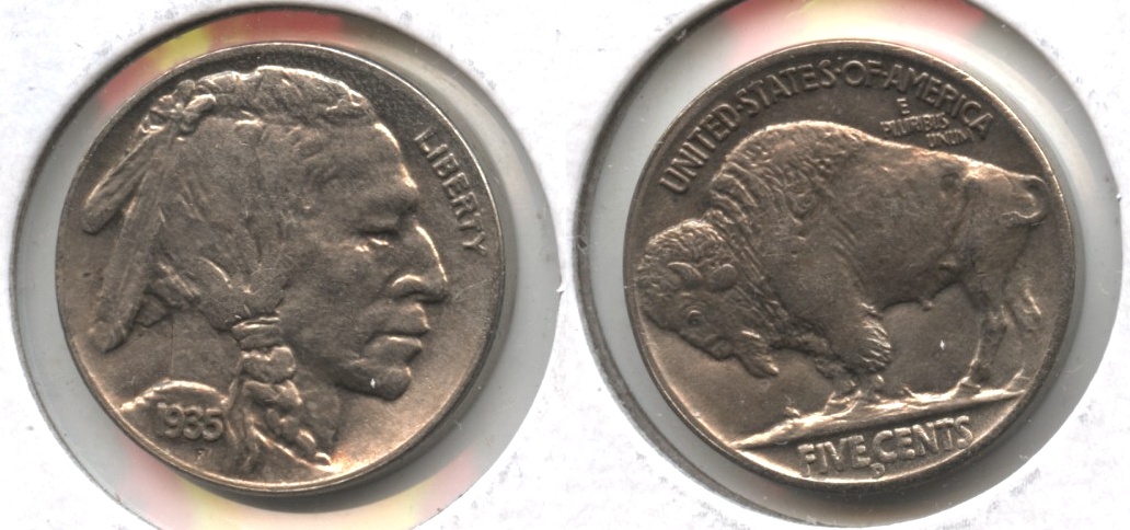 1935-D Buffalo Nickel AU-50