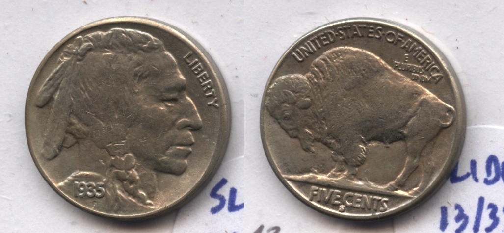 1935-S Buffalo Nickel AU-55
