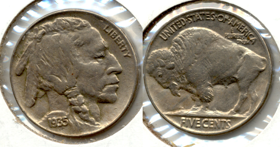 1935 Buffalo Nickel AU-50 h