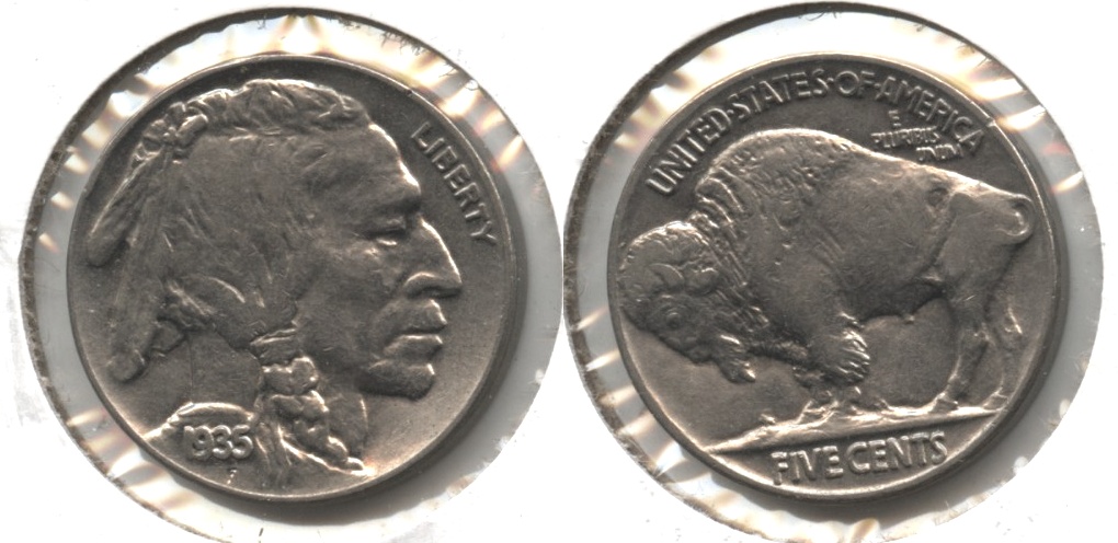 1935 Buffalo Nickel AU-50 #o