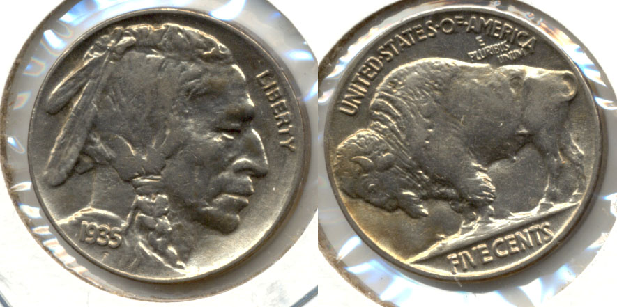 1935 Buffalo Nickel AU-55 a