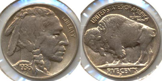 1936-D Buffalo Nickel AU-55