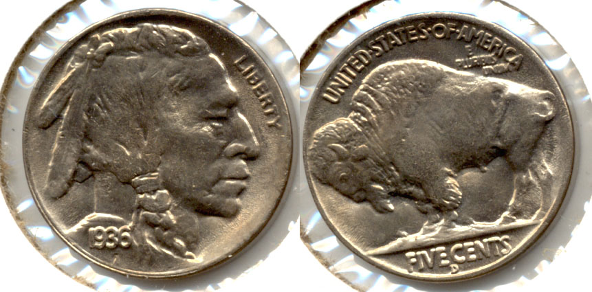 1936-D Buffalo Nickel MS-64