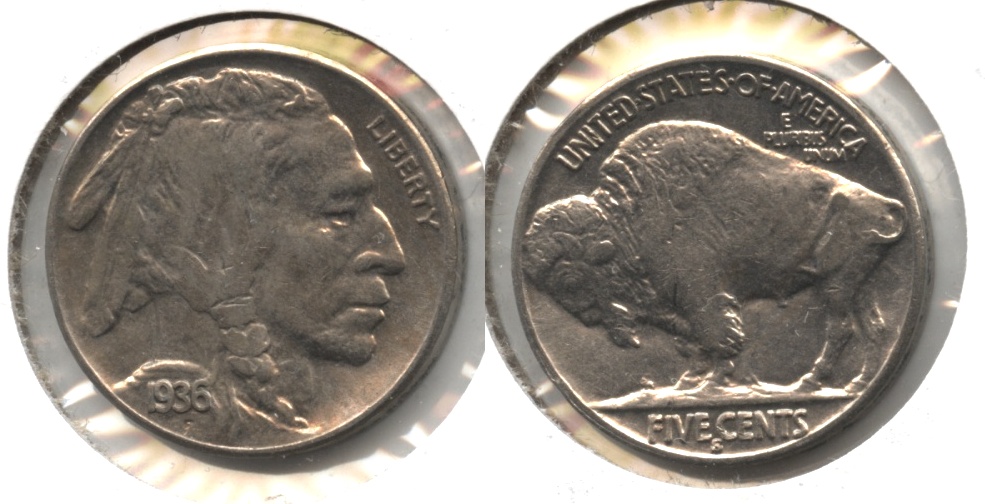 1936-S Buffalo Nickel AU-55 #a