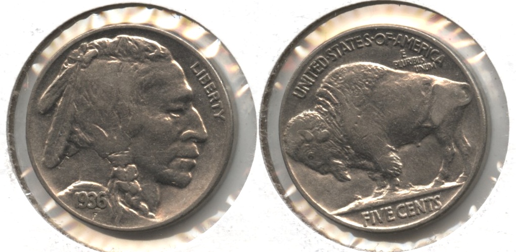 1936 Buffalo Nickel AU-50 #u