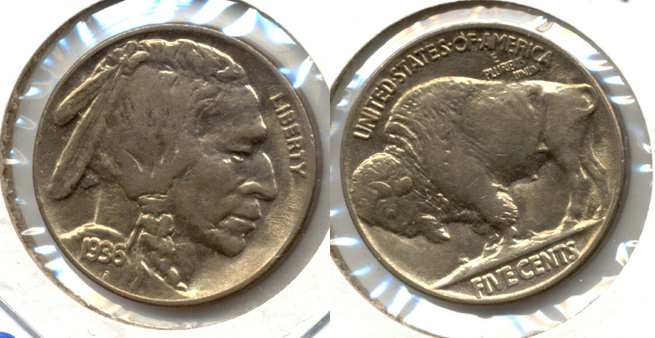 1936 Buffalo Nickel AU-53 a