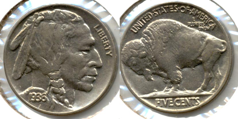 1936 Buffalo Nickel AU-55 c