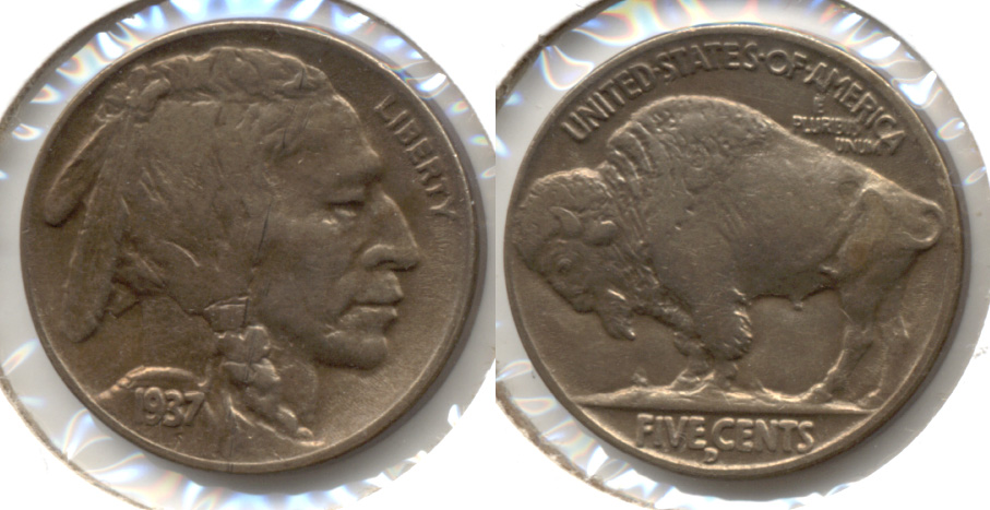 1937-D Buffalo Nickel AU-50 k