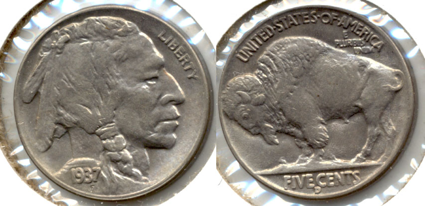 1937-D Buffalo Nickel MS-60