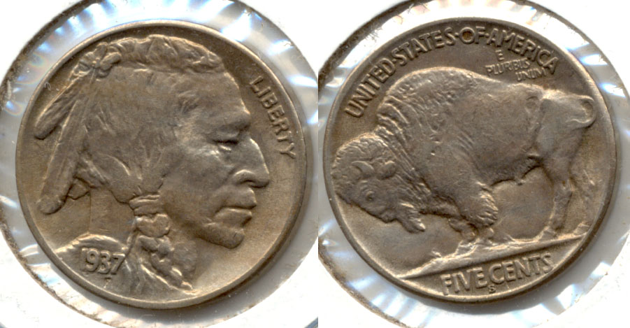 1937-S Buffalo Nickel AU-50