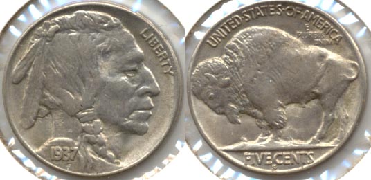 1937-S Buffalo Nickel MS-60