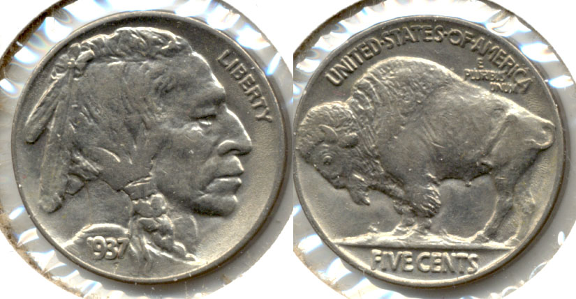 1937 Buffalo Nickel AU-50