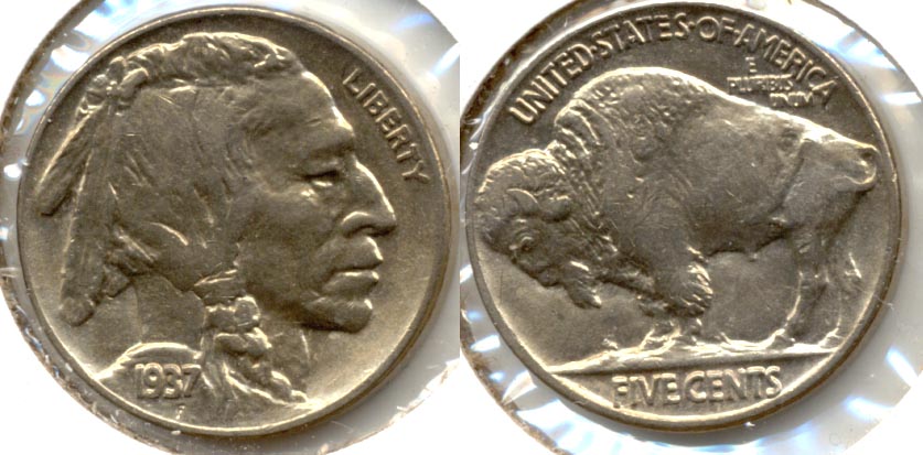 1937 Buffalo Nickel AU-50 aa