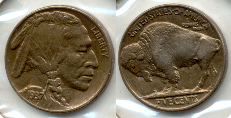 1937 Buffalo Nickel AU-50 ah