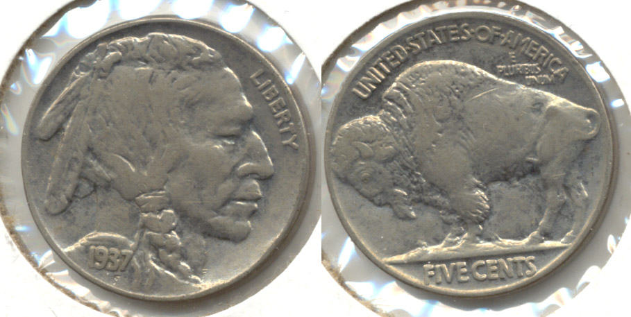 1937 Buffalo Nickel AU-50 aj