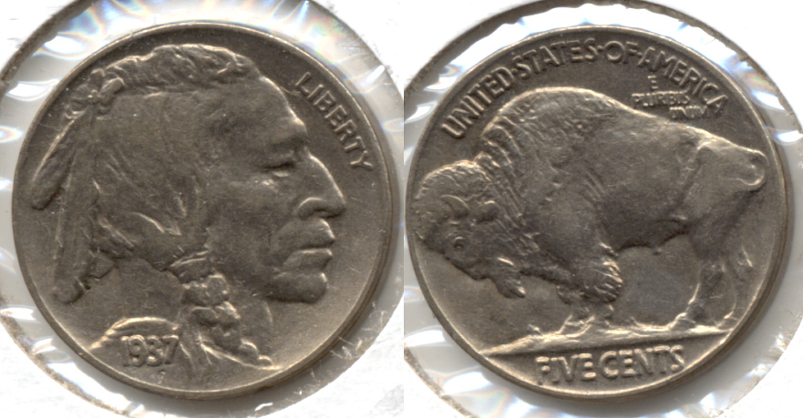 1937 Buffalo Nickel AU-50 am