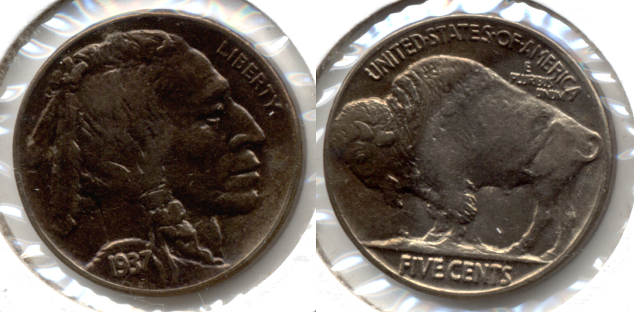 1937 Buffalo Nickel AU-50 ar