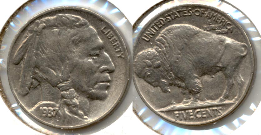 1937 Buffalo Nickel AU-50 j
