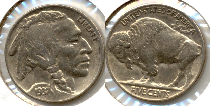 1937 Buffalo Nickel AU-50 l