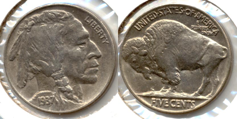 1937 Buffalo Nickel AU-50 x