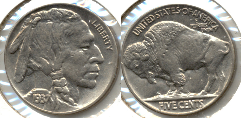 1937 Buffalo Nickel AU-55