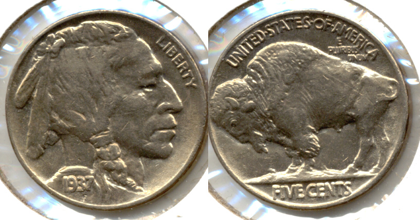 1937 Buffalo Nickel AU-55 k