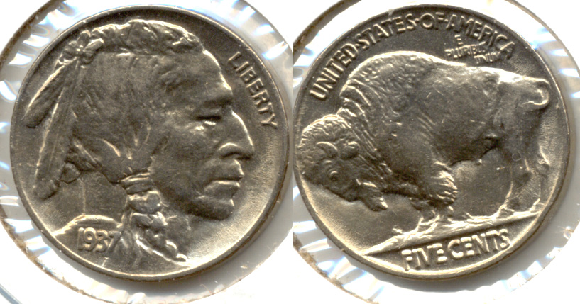 1937 Buffalo Nickel AU-55 q