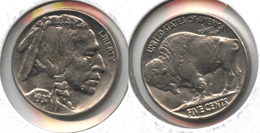 1937 Buffalo Nickel AU-55 #x