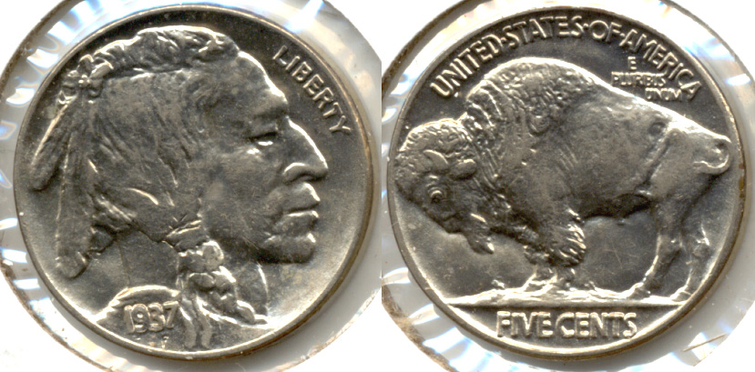 1937 Buffalo Nickel AU-58 i