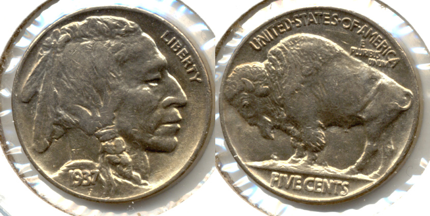 1937 Buffalo Nickel AU-58 m