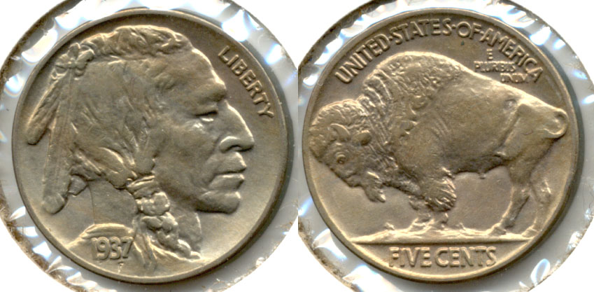 1937 Buffalo Nickel MS-60
