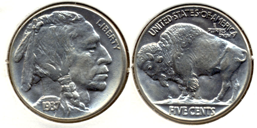 1937 Buffalo Nickel MS-65