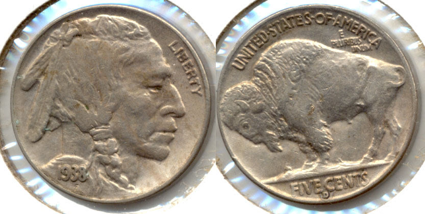1938-D Buffalo Nickel AU-50 b